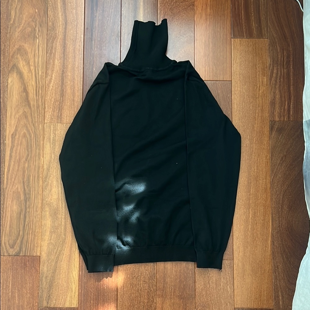 SHEIN Black Turtleneck Sweater Cozy Essential
